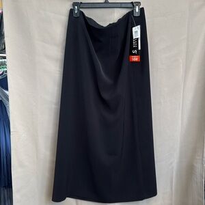 NWT Briggs New York Black Pencil Skirt Back Slit Women’s Size 16